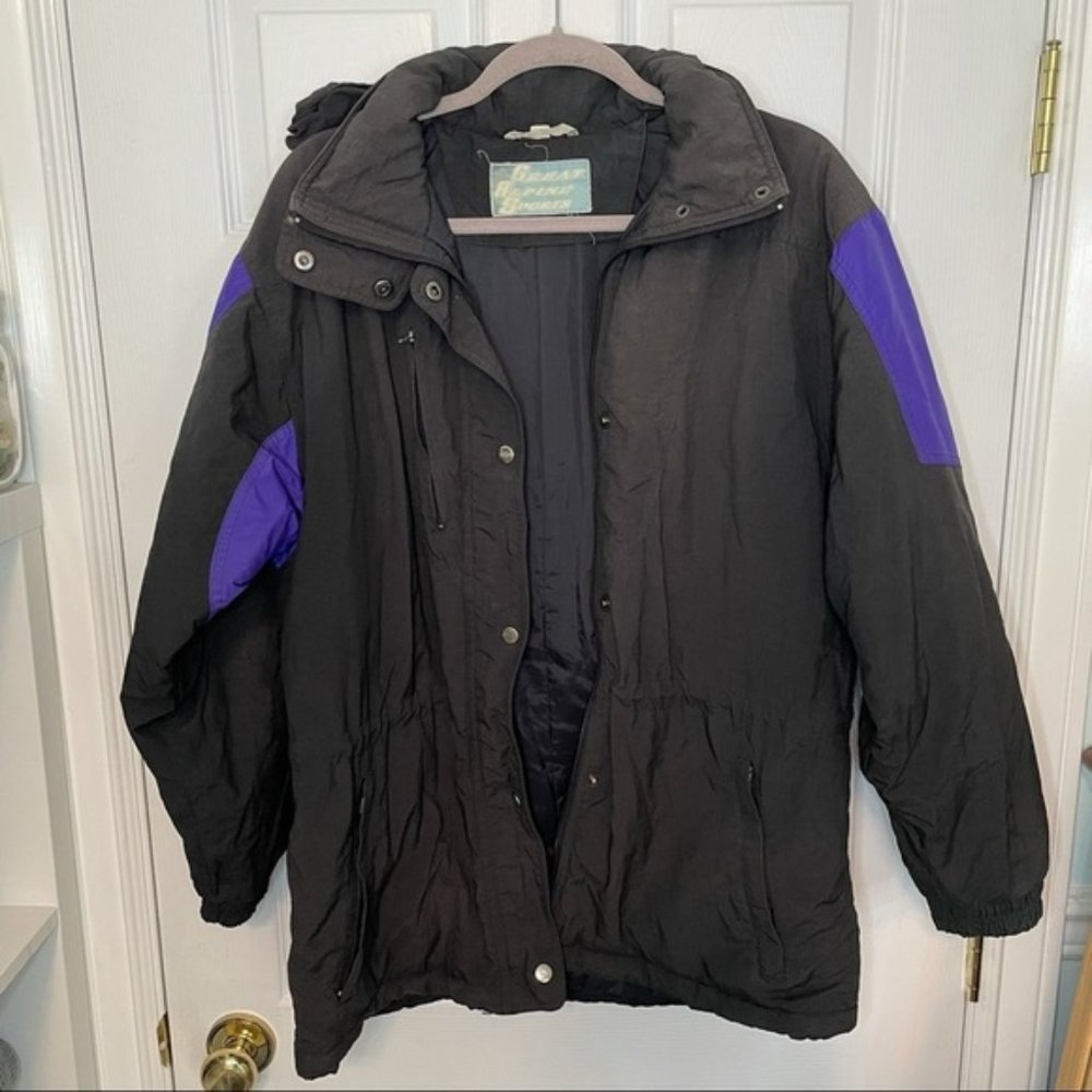 VINTAGE Great Alpine Sports Grey & Purple Winter Jacket 10